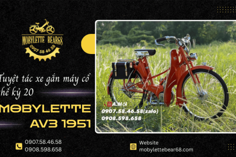 Khám phá Mobylette AV3 1951 - Tuyệt tác xe gắn máy cổ thế kỷ 20